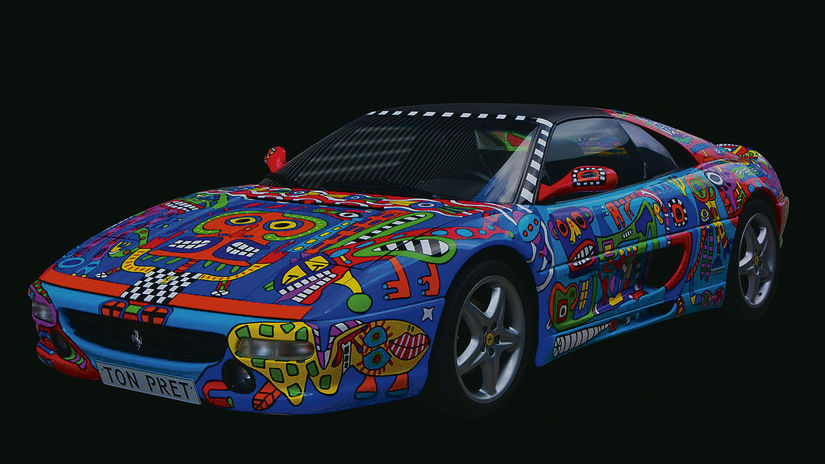Ferrari Art Car - jediné auto v Holandsku,...