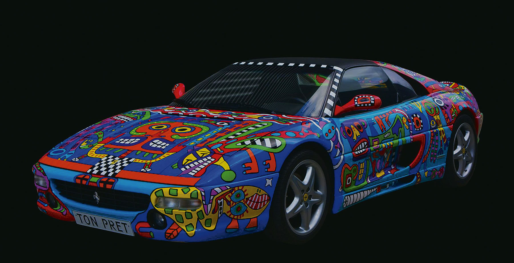 Ferrari Art Car - jediné auto v Holandsku,...
