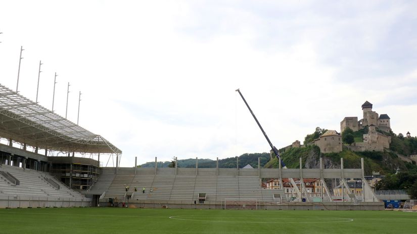 Výstavba nového štadióna AS Trenčín.