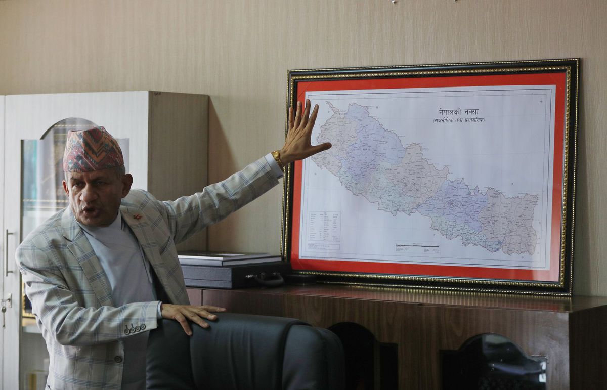 Nepálsky minister zahraničia Pradeep Gyawali...