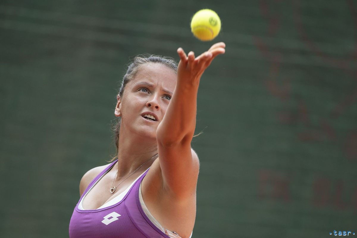 Viktória Kužmová na turnaji Bratislava Open.