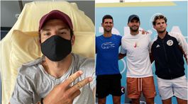 Djokovič odcestoval do Belehradu. Pozitívni sú aj jeho kondičný tréner a Čorič