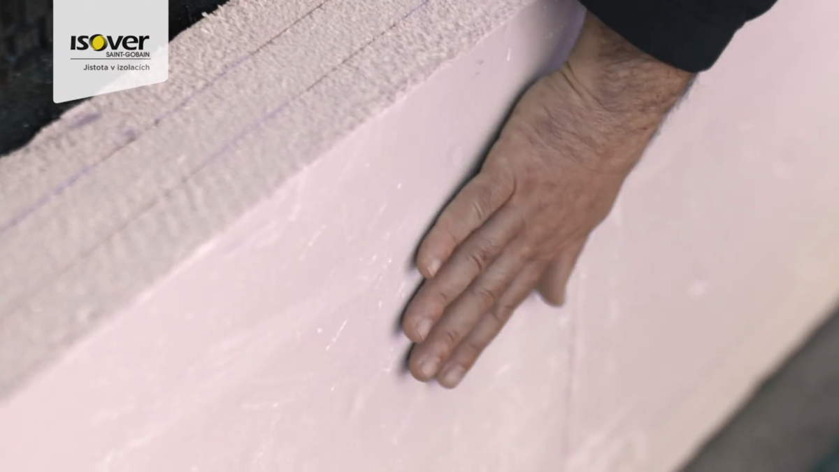 Povrch izolačných dosiek na zateplenie sokla...