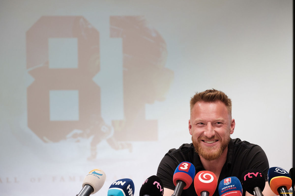 Marián Hossa na tlačovej konferencii k...