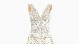 Pletené čipkované svadobné šaty Next, predávajú sa za 338 eur. 