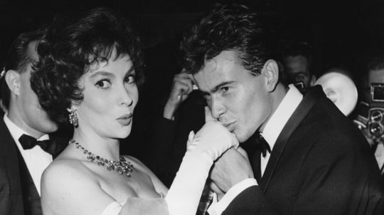 Horst Buchholz a Gina Lollobrigida v  Berlíne v...