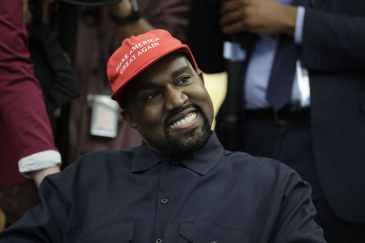 Rapper Kanye West na archívnom zábere.