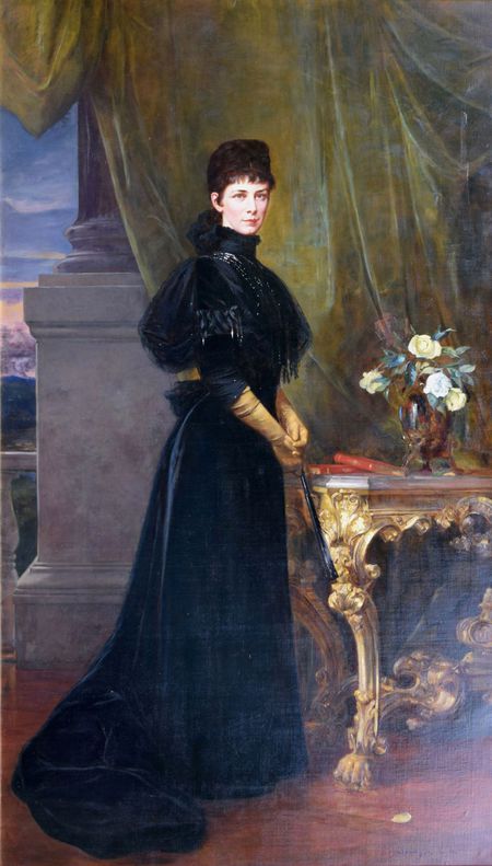 Kornel Spányik - Portrét cisárovnej Alžbety -...