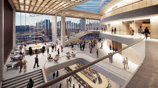 Vizualizácia projektu Nový Istropolis - foyer.