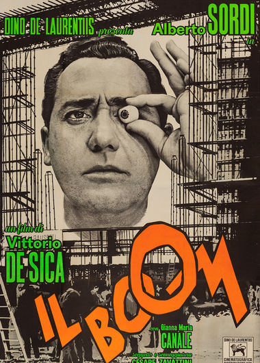 Plagát k filmu Boom režiséra Vittoria de Sicu