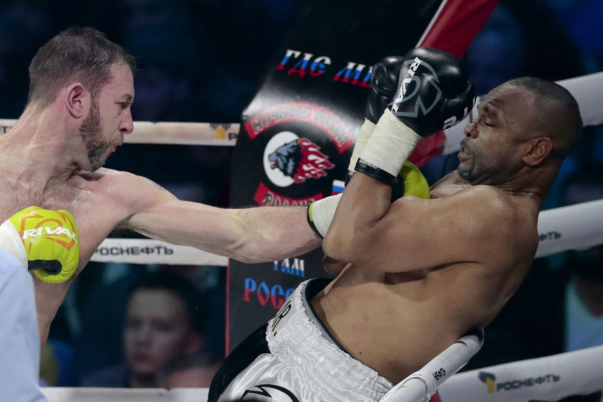 Roy Jones Jr. v ringu v decembri 2015.