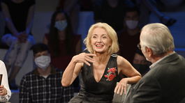 Herečka Veronika Žilková na zábere v relácii Zlaté časy. 