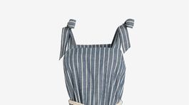 Dámske prúžkované šaty na hrubších ramienkach Next, predávajú sa za 42 eur online. 