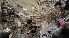 libanon bejrút trosky výbuch ruiny