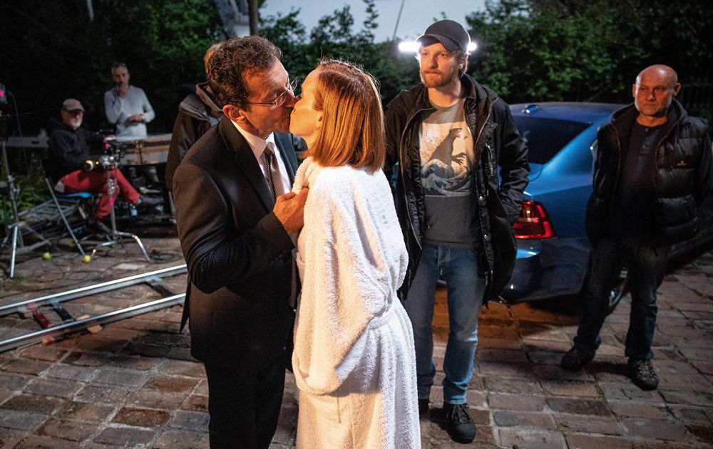 Táňa Pauhofová, Ondřej Vetchý a režisér filmu...