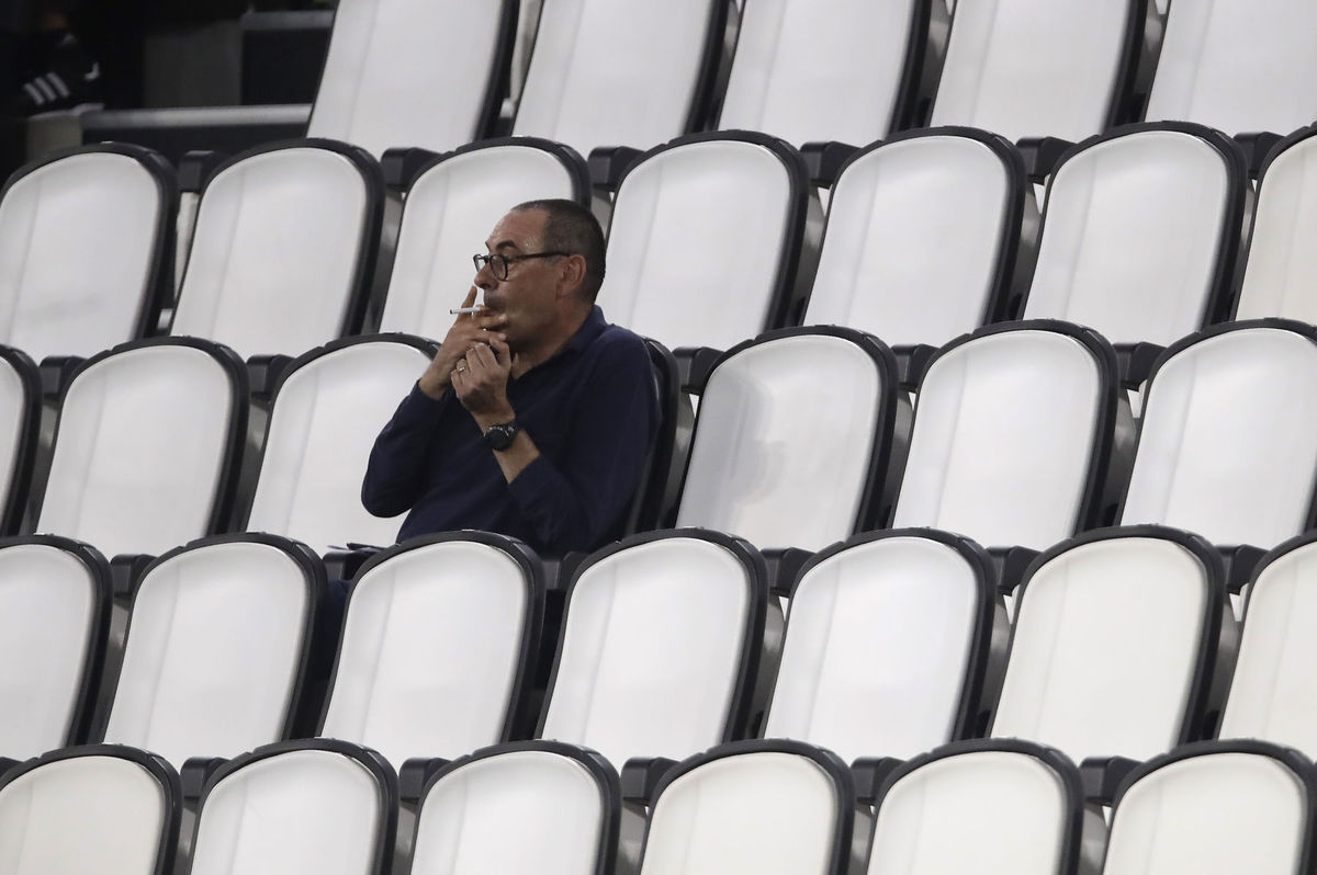 Tréner Juventusu Maurizio Sarri pri obľúbenej...