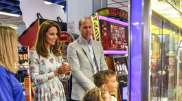Britain Princ William a vojvodkyňa Kate spoločne na návšteve Barry Island v južnom Walese.