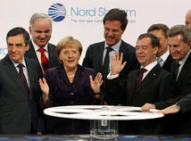merkelová medvedev nord stream