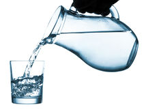 voda, džbán, pohár, pitný režim