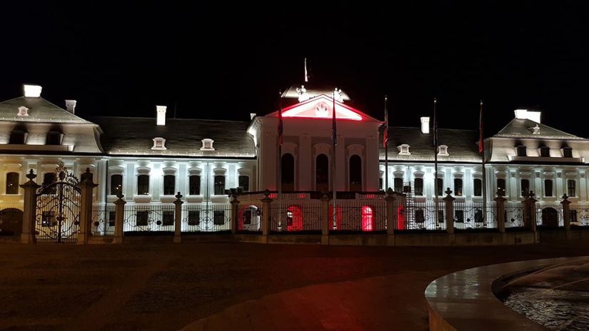 Prezidentský palác v Bratislave v bieloruských...