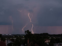 búrka, počasie, blesky