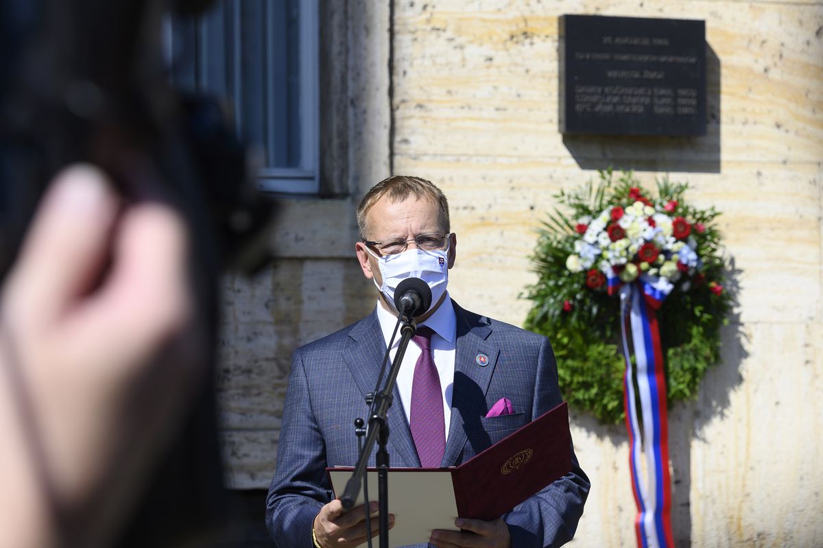 Predseda NR SR Boris Kollár počas prejavu na...