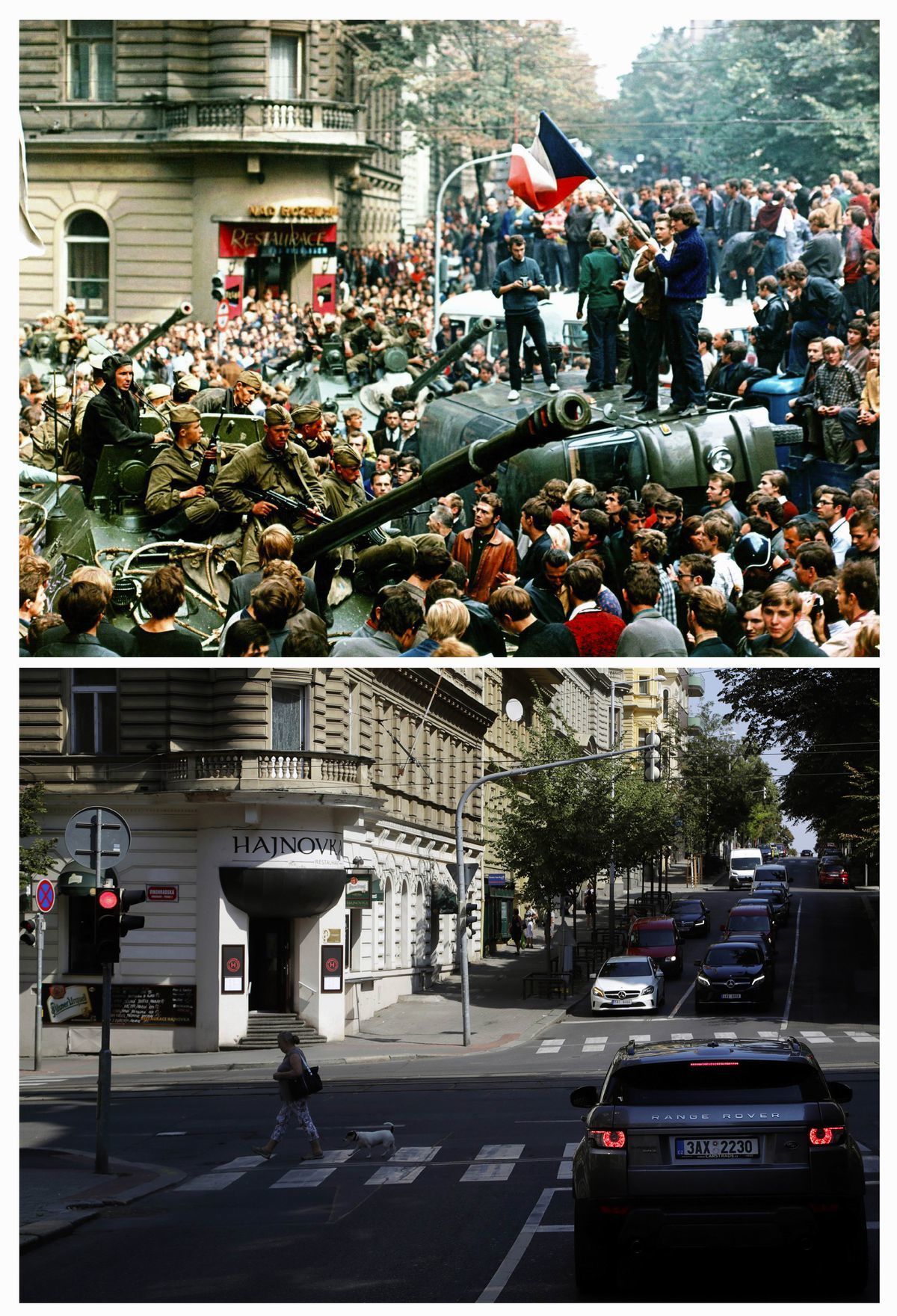 Okupanti sa v auguste 1968 v Československu...