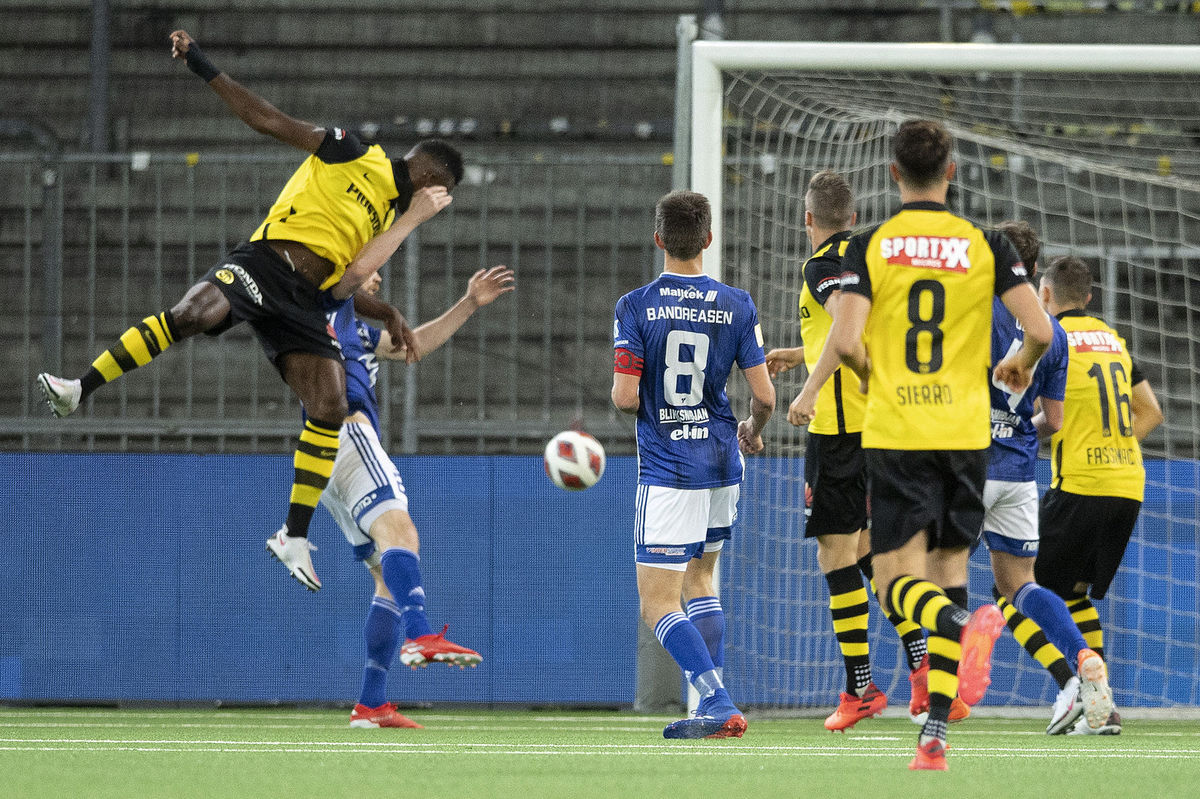 Jean-Pierre Nsame z tímu Young Boys Bern...