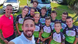 Tréner Maroš Molnár na návšteve mladých cyklistov v Akadémii Petra Sagana