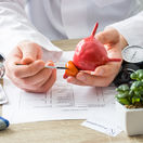 urológ, prostata, doktor, ukazovanie