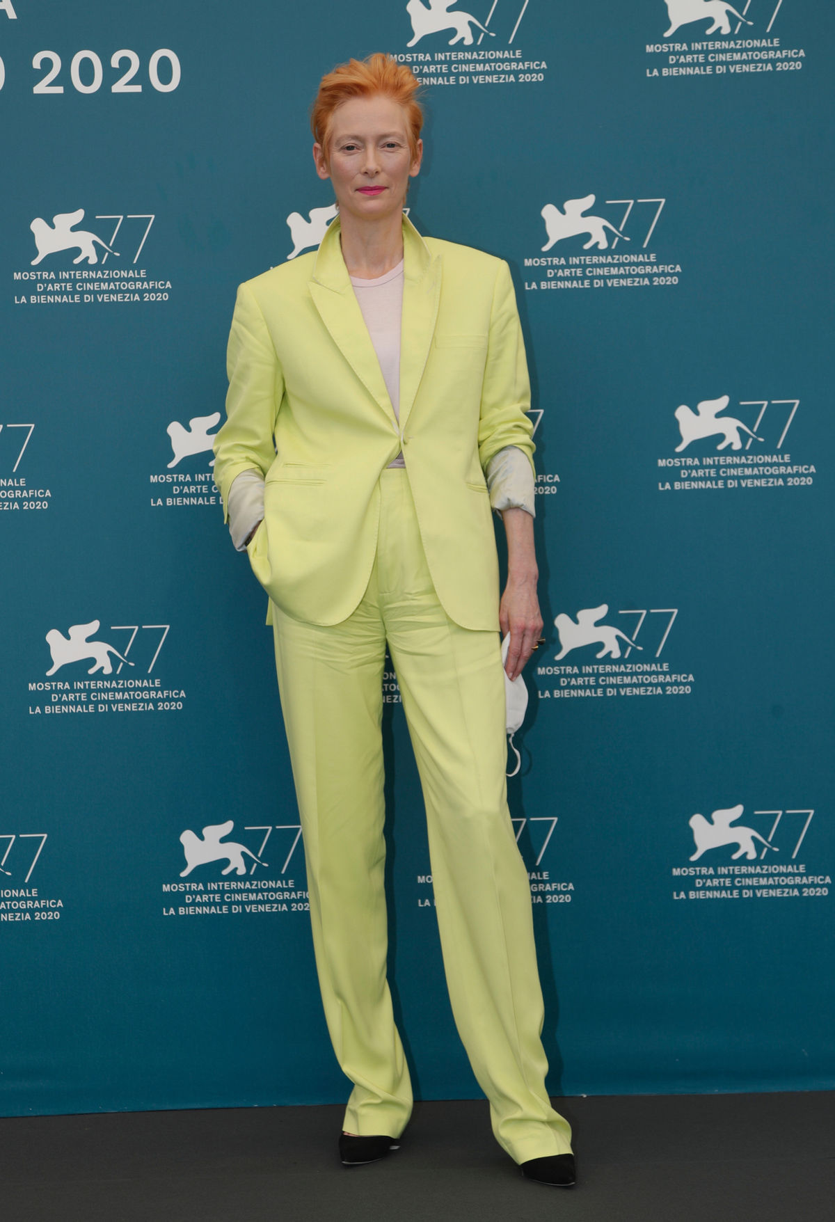 Herečka Tilda Swinton na filmovom festivale v...