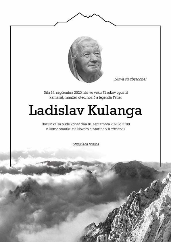 Smútočné oznámenie.