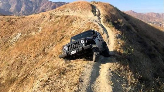 Jeep Wrangler - stratený v Kalifornii