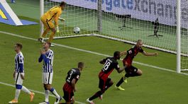 Hertha nestačila na Frankfurt, Pekarík hral len prvý polčas
