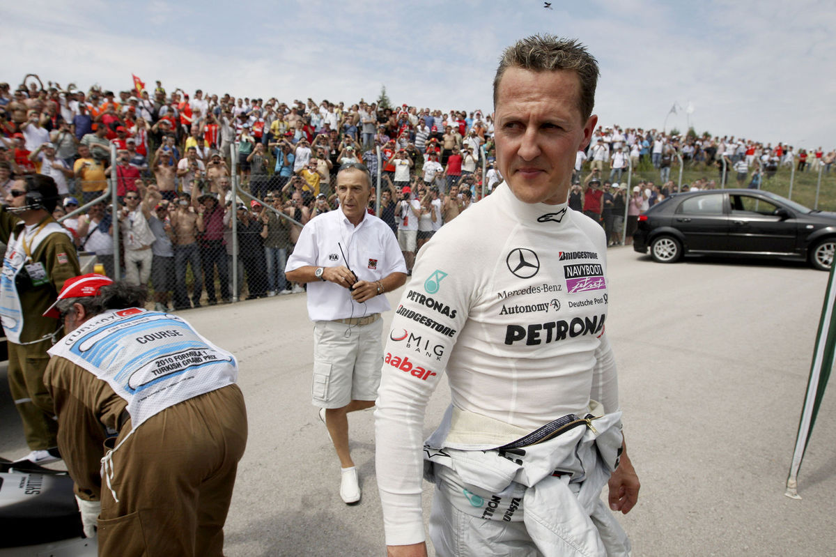 Michael Schumacher v máji 2010.