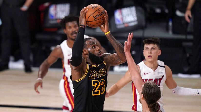 USA Basketbal NBA play off finále LA Lakers James
