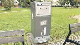 Trenčianske Teplice testujú inteligentný kôš. Požuje odpadky