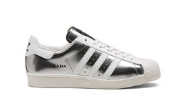 Prada Superstar chrome silver with white 03