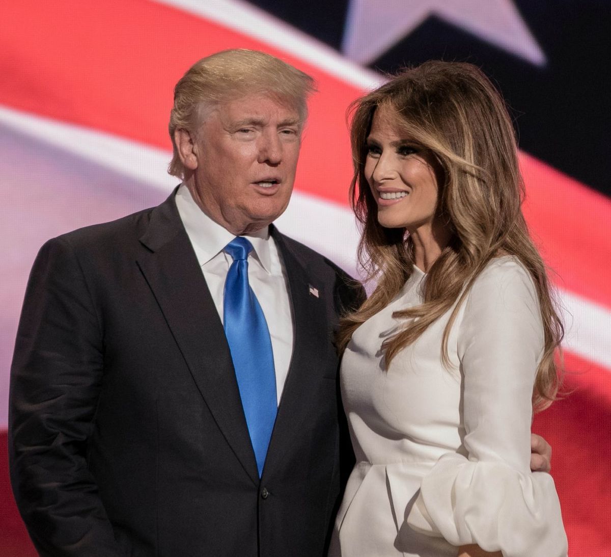 Prezident USA Donald Trump s manželkou, prvou...