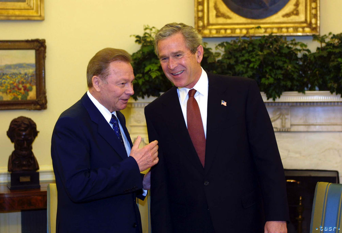 Slovenský prezident Rudolf Schuster s americkým...