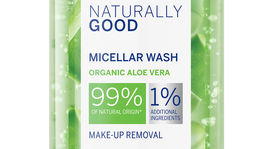 Čistiaci micelárny gél Naturally Good od Nivea obsahuje 99 % ingrediencií prírodného pôvodu. BIO aloe vera sa postará o potrebnú regeneráciu a ochráni pleť pred tvorbou akné. Odporúčaná cena 5,39 eura. 