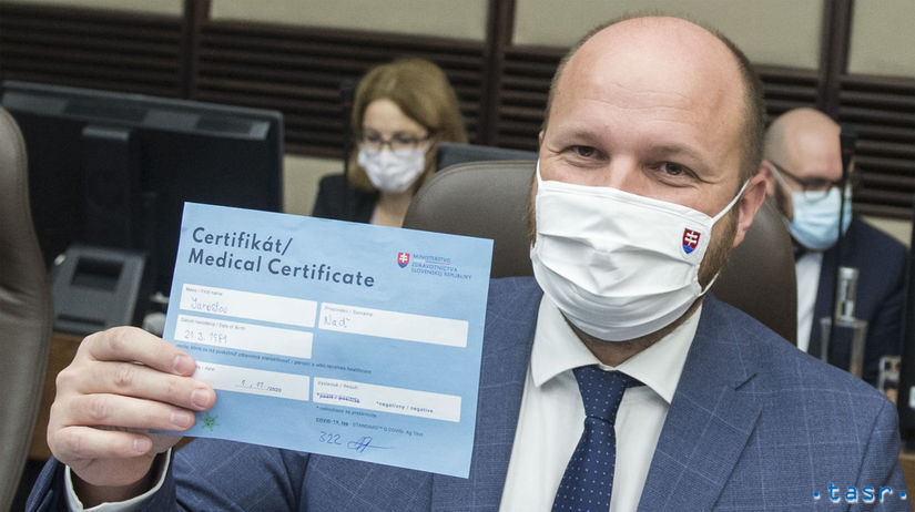 Jaroslav Naď, certifikát, koronavírus