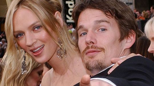 Herecký pár Ethan Hawke a Uma Thurman na zábere...