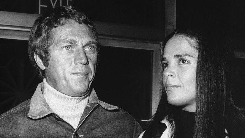 Steve McQueen a jeho druhá manželka, Ali MacGraw.