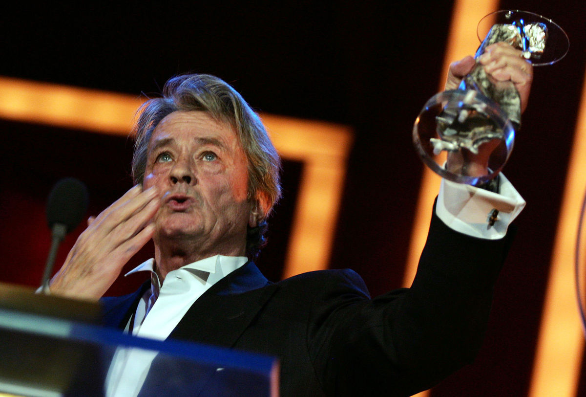 Alain Delon na zábere z roku 2006.