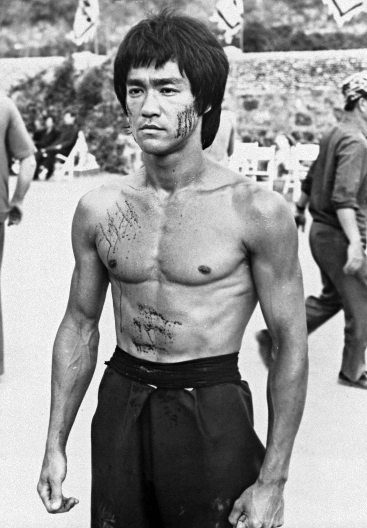 Bruce Lee na zábere z roku 1973 z filmu...