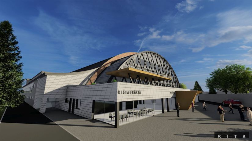 Vizualizácia banskobystrického zimného štadióna...