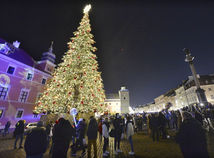 Varšava, vianočný strom