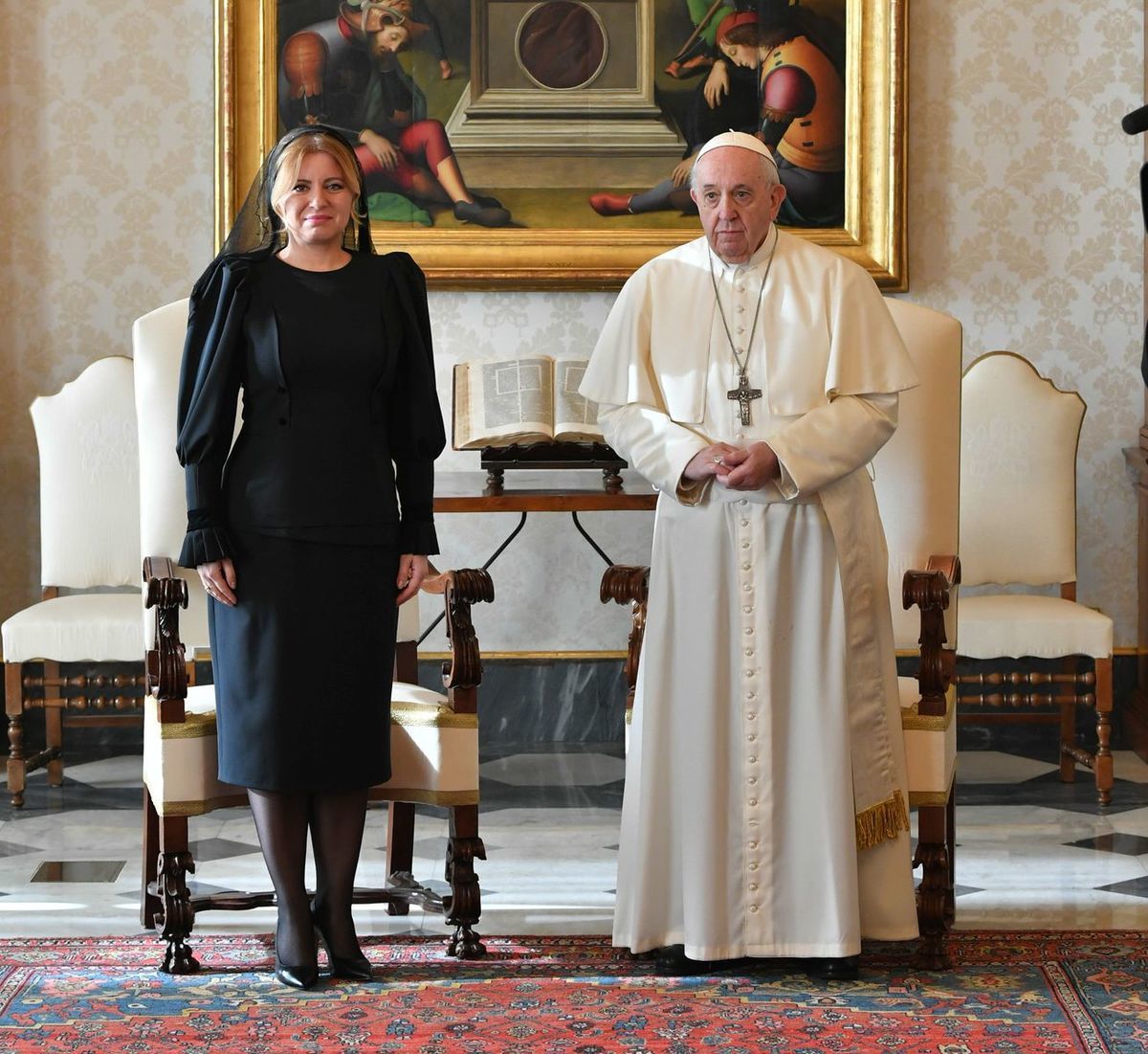 Vatikán SR Prezidentka Pápež Audiencia