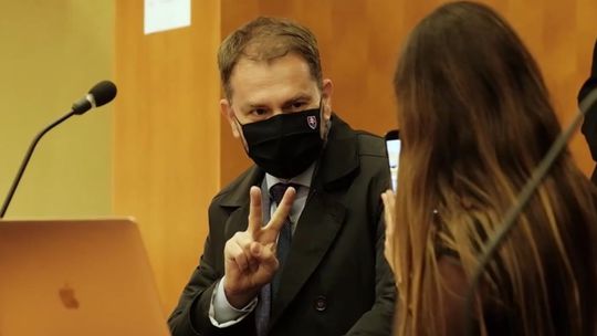 Chodbová tlačovka Igora Matoviča